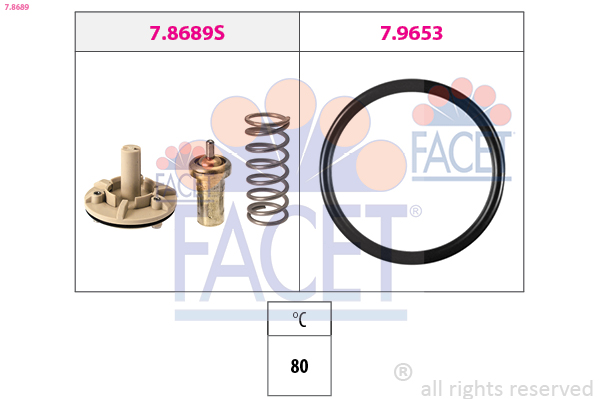 FACET termostatas, aušinimo skystis 7.8689