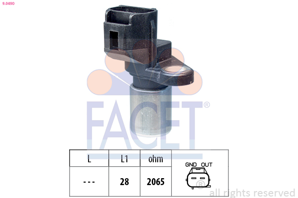FACET Impulssianturi, kampiakseli 9.0490