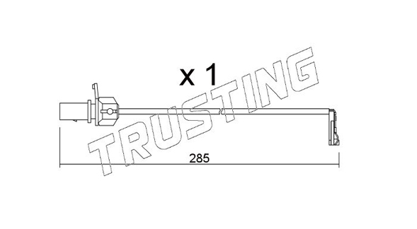 TRUSTING Kulumisenilmaisin, jarrupala SU.345