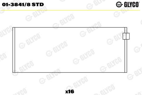 GLYCO Kiertokangen laakeri 01-3841/8 STD