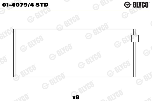 GLYCO Kiertokangen laakeri 01-4079/4 STD