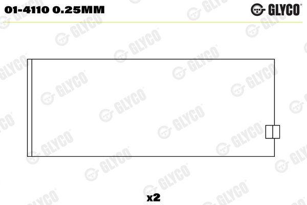 GLYCO Łożysko korbowodu 01-4110 0.25mm