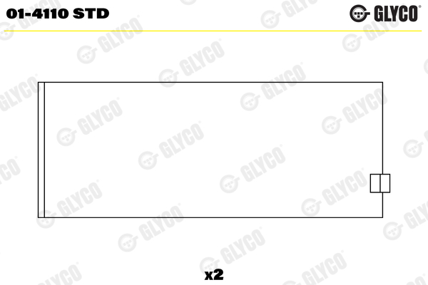 GLYCO Łożysko korbowodu 01-4110 STD