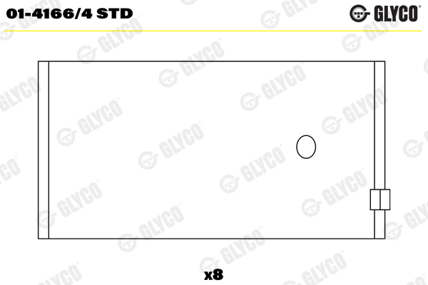 GLYCO Vevstakslager 01-4166/4 STD