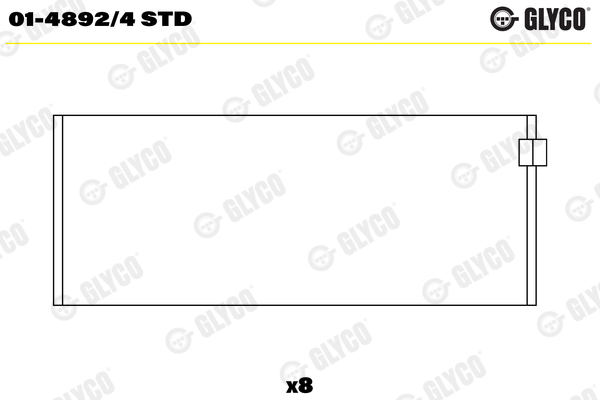 GLYCO Kiertokangen laakeri 01-4892/4 STD