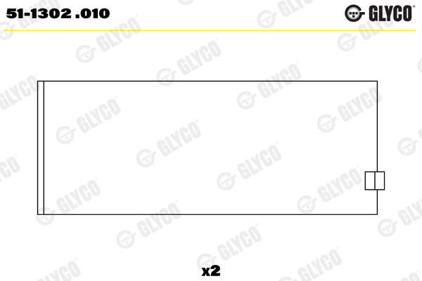 GLYCO Vevstakslager 51-1302 .010