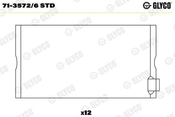 GLYCO Vevstakslager 71-3572/6 STD