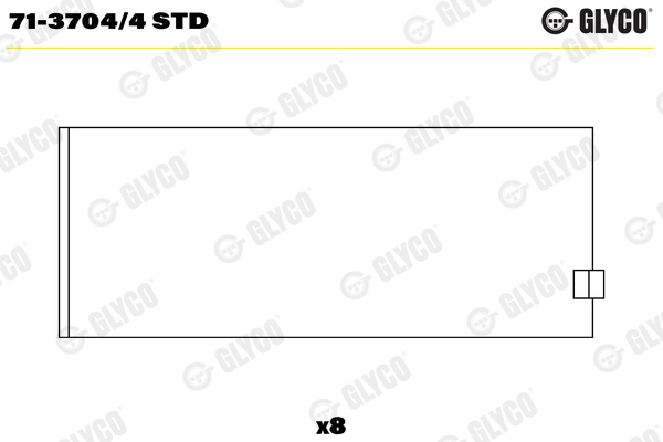 GLYCO Vevstakslager 71-3704/4 STD