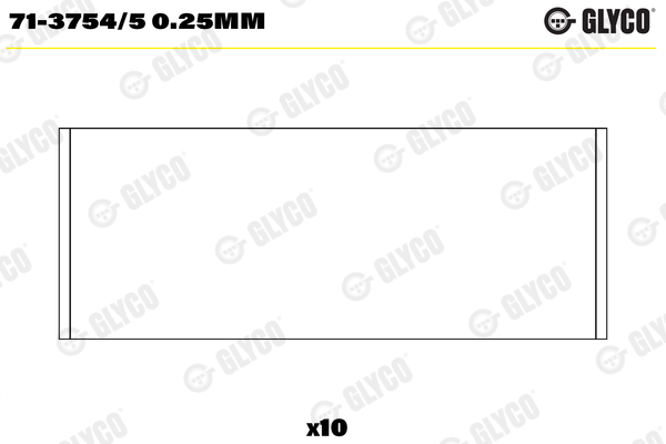 GLYCO Vevstakslager 71-3754/5 0.25mm