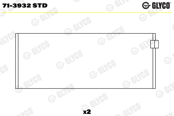 GLYCO Kiertokangen laakeri 71-3932 STD