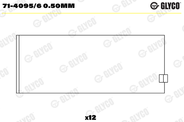 GLYCO Kepsulaager 71-4095/6 0.50mm