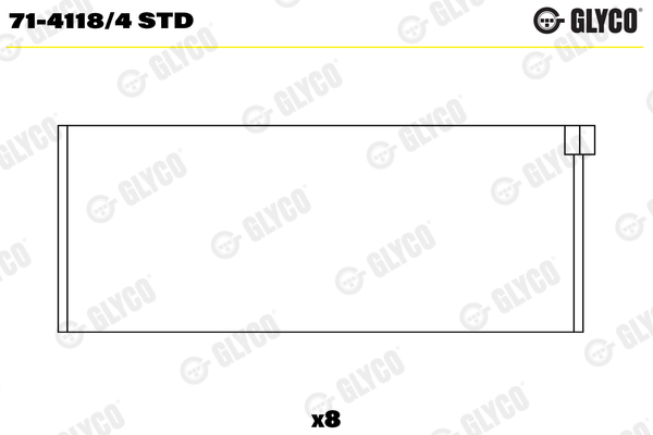 GLYCO Vevstakslager 71-4118/4 STD