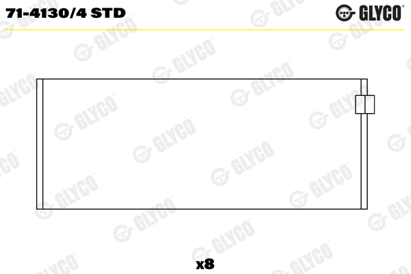 GLYCO Vevstakslager 71-4130/4 STD