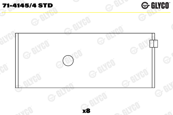 GLYCO Vevstakslager 71-4145/4 STD