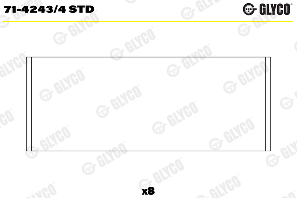 GLYCO Vevstakslager 71-4243/4 STD