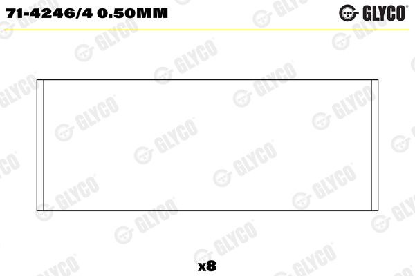 GLYCO Kepsulaager 71-4246/4 0.50mm
