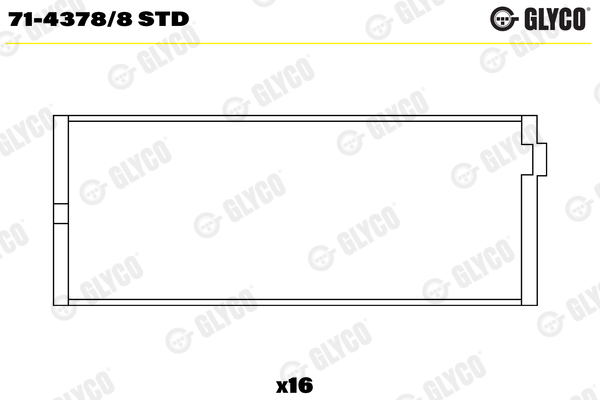 GLYCO Vevstakslager 71-4378/8 STD