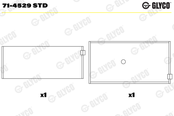 GLYCO Kiertokangen laakeri 71-4529 STD