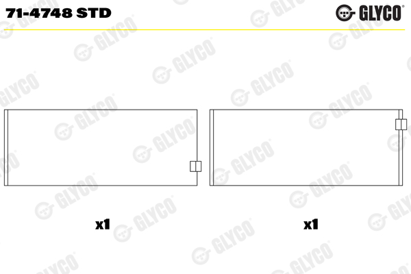 GLYCO Kiertokangen laakeri 71-4748 STD
