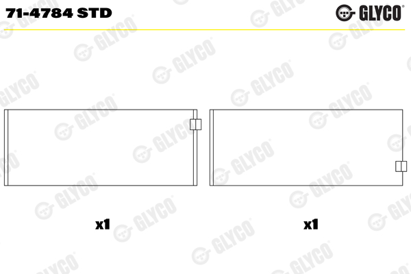 GLYCO Vevstakslager 71-4784 STD