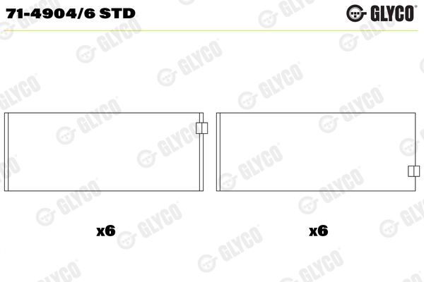 GLYCO Vevstakslager 71-4904/6 STD