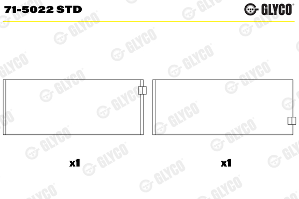 GLYCO Vevstakslager 71-5022 STD