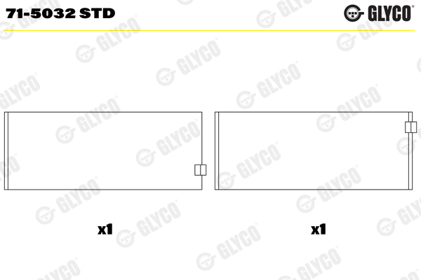 GLYCO Vevstakslager 71-5032 STD