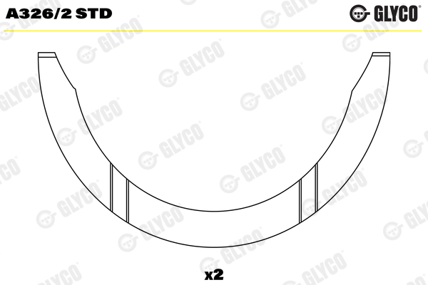 GLYCO Distansskiva, vevaxel A326/2 STD