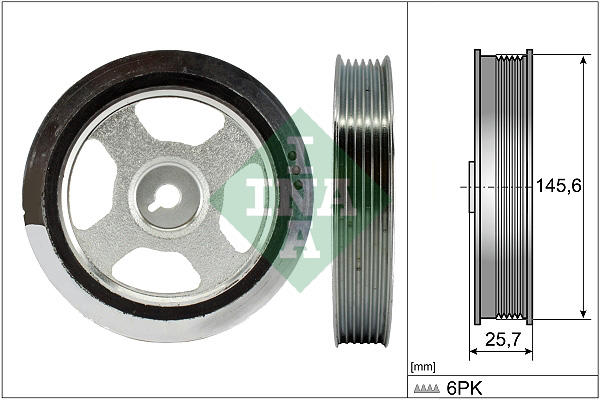 Schaeffler INA Koło pasowe, wał korbowy 544 0176 10