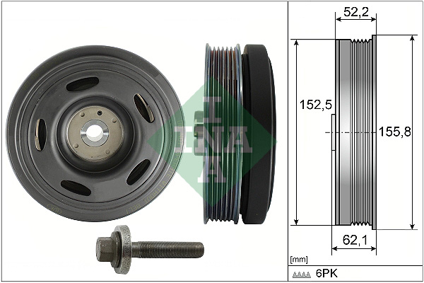 Schaeffler INA Hihnapyöräsarja, kampiakseli 544 0515 20