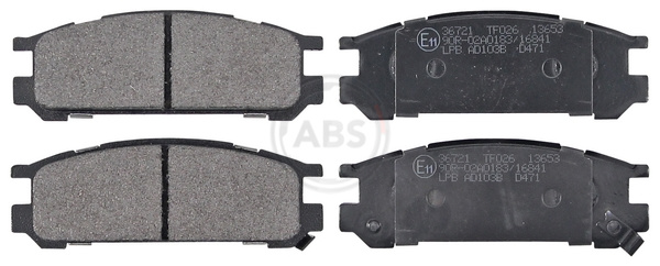 A.B.S. Piduriklotside komplekt, ketaspidur 36721