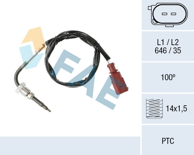 FAE Sensor, avgastemperatur 68002