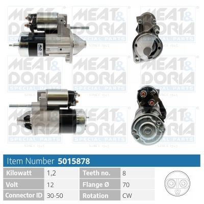 MEAT & DORIA Startmotor 5015878