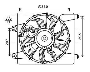 AVA QUALITY COOLING Ventilaator,mootorijahutus HY7560