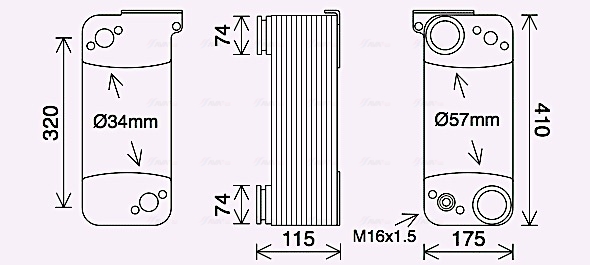 AVA QUALITY COOLING õliradiaator, retarder SC3053