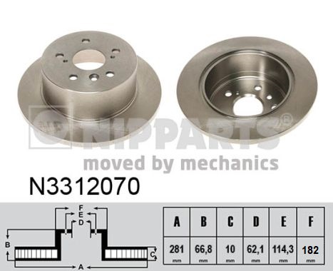 NIPPARTS Jarrulevy N3312070