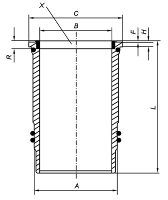MAHLE Cylinderhylsa 005 WN 09 01