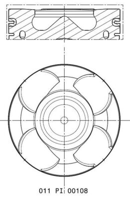 MAHLE Kolvid 011 PI 00108 001