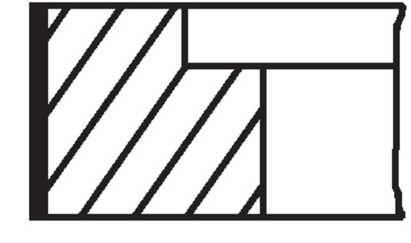 MAHLE stūmoklio žiedų komplektas 030 48 N1