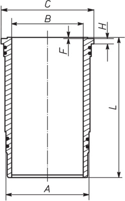 MAHLE Sylinteriputki 227 WN 37 01