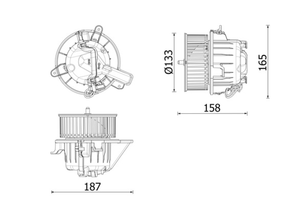 MAHLE vidaus pūtiklis AB 331 000P