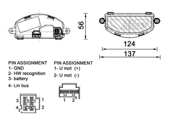 MAHLE Säädin, lämmityslaitteen puhallin ABR 155 000P