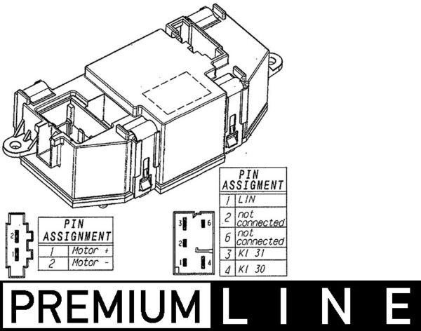 MAHLE Säädin, lämmityslaitteen puhallin ABR 56 000P