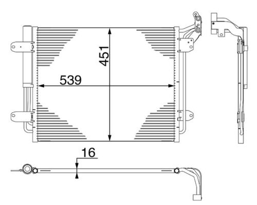 MAHLE Kondensaator,kliimaseade AC 12 000S