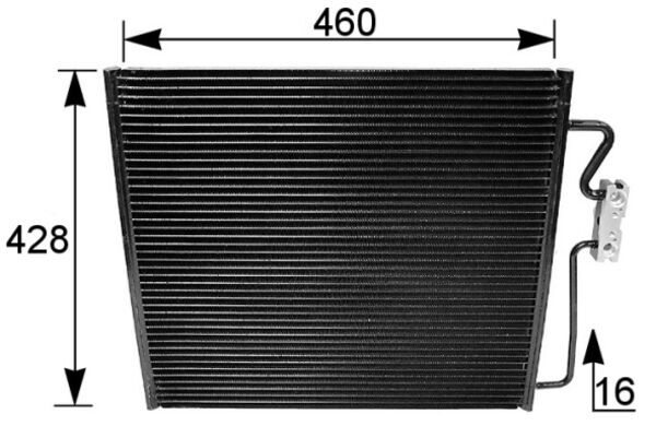 MAHLE Kondensaator,kliimaseade AC 154 001S