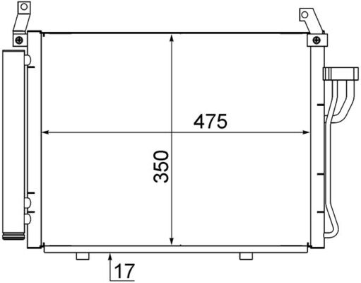 MAHLE Kondensaator,kliimaseade AC 17 000S
