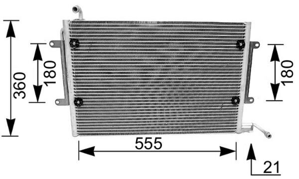 MAHLE Kondensaator,kliimaseade AC 172 000S