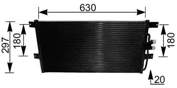MAHLE kondensatorius, oro kondicionierius AC 217 000S