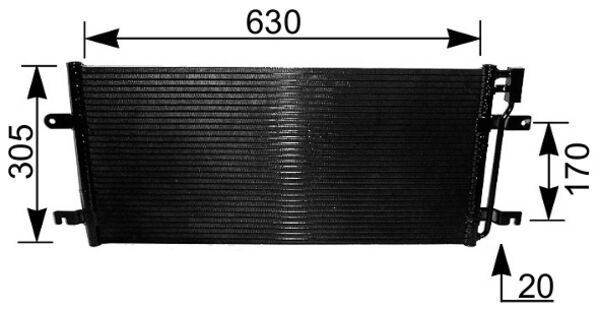MAHLE kondensatorius, oro kondicionierius AC 231 000S