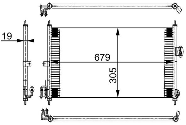 MAHLE Kondensaator,kliimaseade AC 252 000S